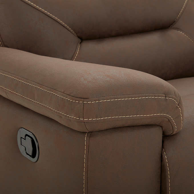 Costco - Fletcher 6-piece Fabric Reclining Sectional - Retail $1799