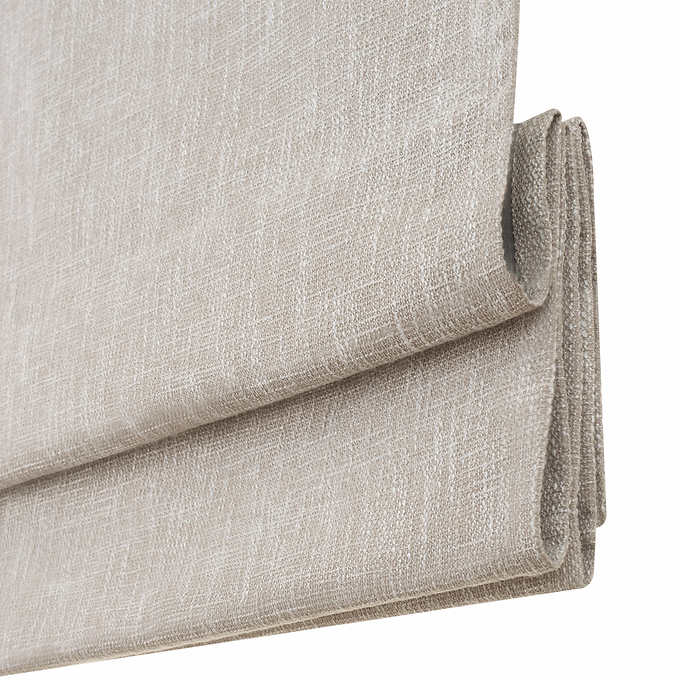 NEW - Eclipse Drew Total Blackout Roman Shade, Tan,  31 X 64, 2-pack - Retail $99