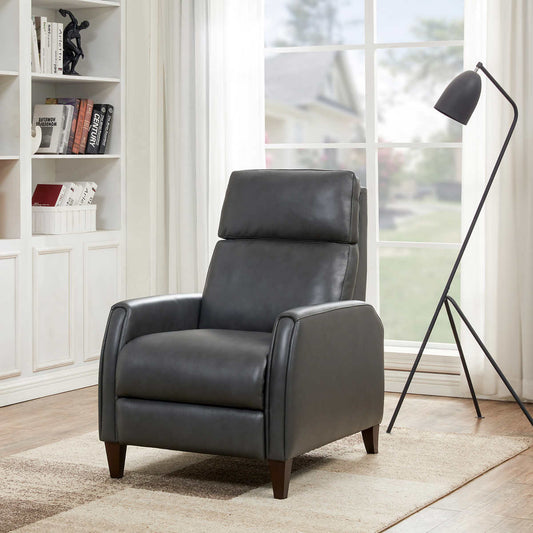 NEW IN BOX - Costco - Decklyn Leather Pushback Recliner - Retail $549