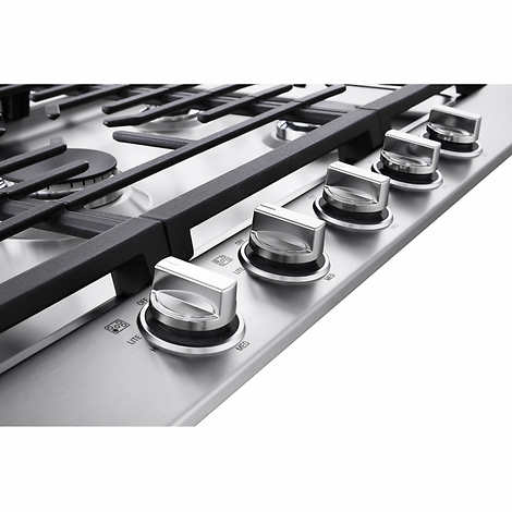 LG 36” GAS Cooktop with UltraHeat 20K BTU Burner - CBGJ3623S - Retail $949