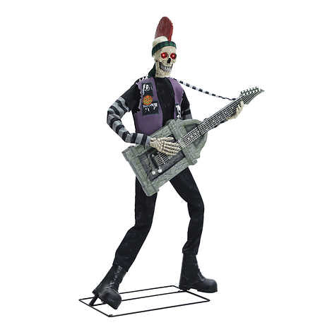 NEW - Costco - Halloween Skeleton Punk Rocker 1.83 m (6 ft.) - Retail $240