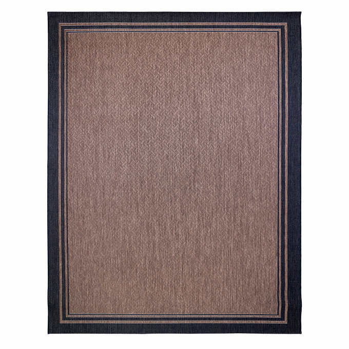 Naples Indoor/Outdoor Area Rug, Ace Border, 7' 10" x 10' - Retail $149