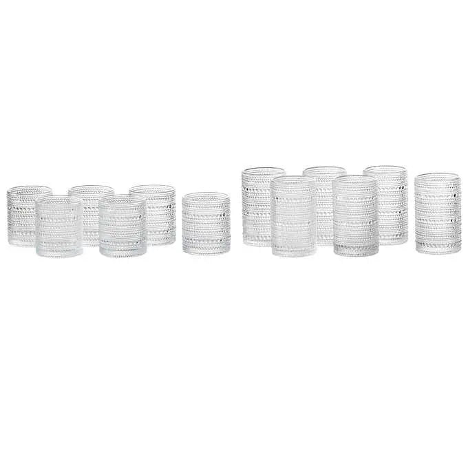NEW - Jupiter by Fortessa DOF and Beverage Glass, Set of 12 - Retail $54
