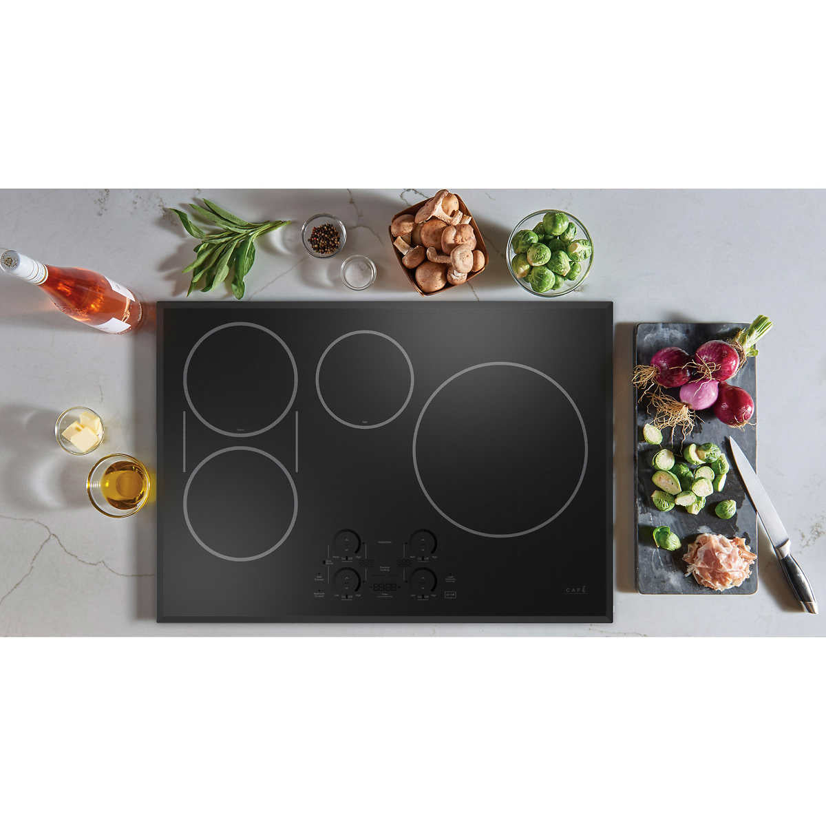 Like NEW - GE Café 30" Built-In Touch Control Induction Cooktop - Model CHP90301TBB - Retail $2449