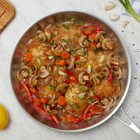 Costco - Calphalon 3-Piece Tri-Ply Clad Stainless Steel Skillet Set - Retail $79