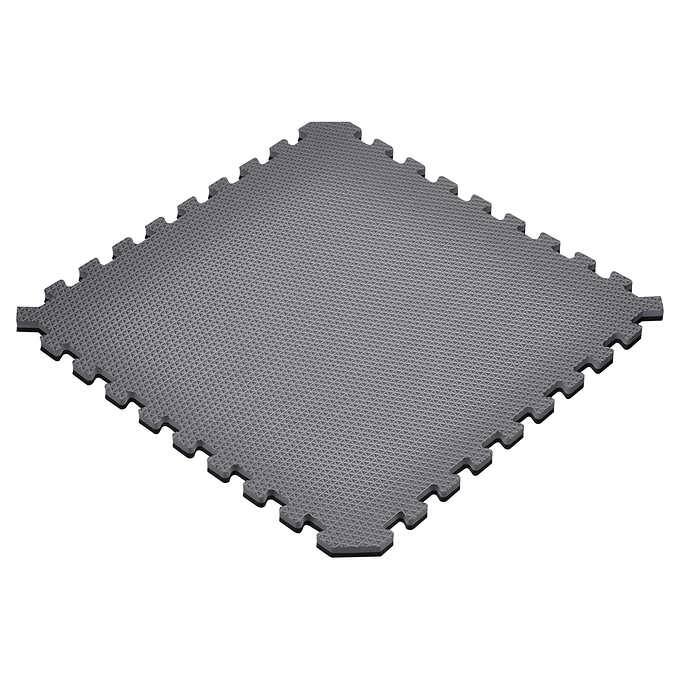 NEW - Costco - 9 BOXES - Norsk Reversible Foam Flooring, 48 sq ft., 24 in. x 24 in. Foam Mats - Retail $585