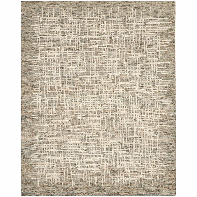 NEW - Costco - Nourison Colorado Wool Rugs, Boulder 7'9" x 9'9" Ivory - Retail $329