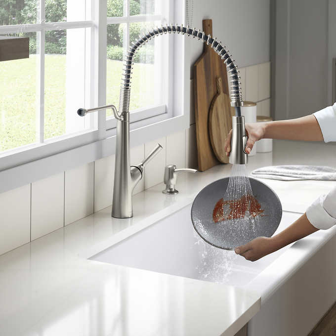 NEW - Kohler Albany Semi-Pro Kitchen Faucet - Retail $259