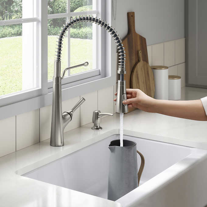 NEW - Kohler Albany Semi-Pro Kitchen Faucet - Retail $259