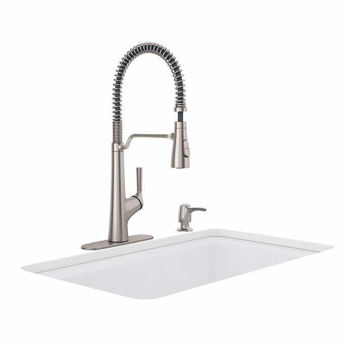 NEW - Kohler Albany Semi-Pro Kitchen Faucet - Retail $259