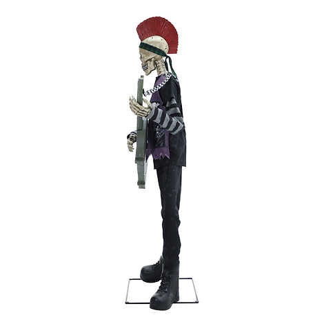 NEW - Costco - Halloween Skeleton Punk Rocker 1.83 m (6 ft.) - Retail $240