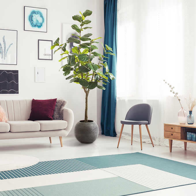 Costco - Artificial 3.05 m (10 ft.) Fiddle Leaf Fig Tree with Planter - Retail $379