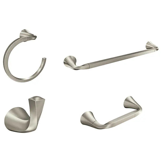 Moen Karis - Brushed Nickel 4-piece Bath Hardware Kit