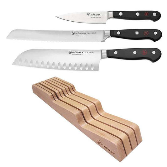 NEW - Wusthof Classic 4 Piece Knife Set - Retail $249