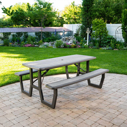 Lifetime Commercial 6ft Folding Picnic Table - Retail $259