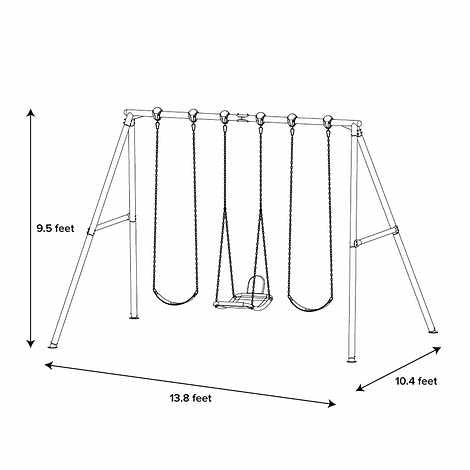 NEW in Box - Costco - Pine Grove 10ft Swing Set - Retail $299