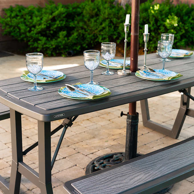 NEW - Lifetime Commercial 6ft Folding Picnic Table - Retail $259