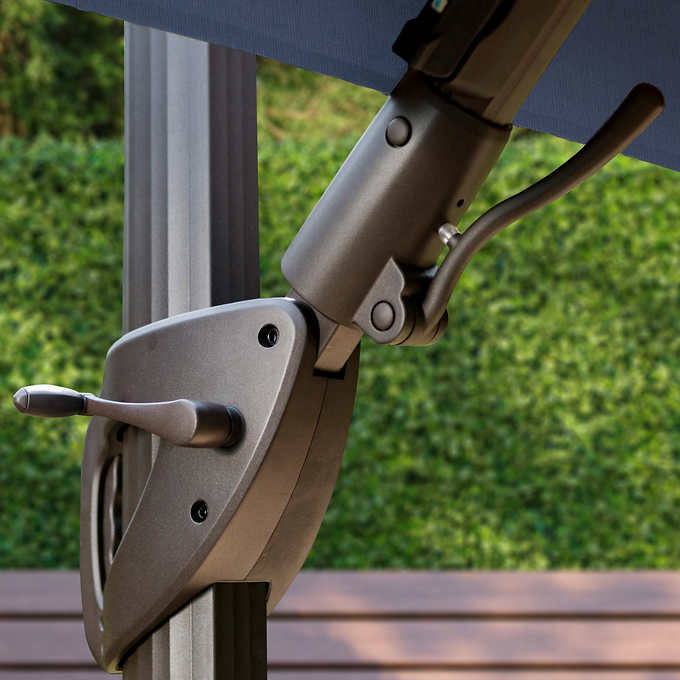 Costco - Seasons Sentry 10' Square Solar LED Cantilever Umbrella - Retail $699