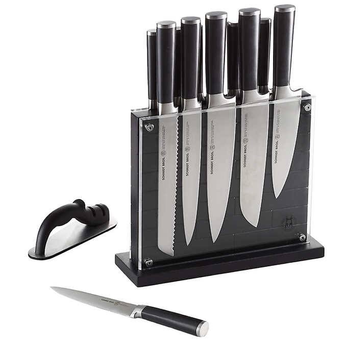 NEW - Schmidt Brothers Black Subway 15-piece Knife Block Set - Retail $249