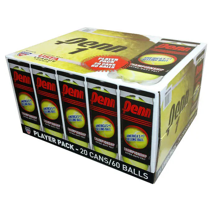 NEW - Penn Championship Tennis Balls, 20-pack