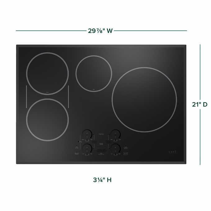 Like NEW - GE Café 30" Built-In Touch Control Induction Cooktop - Model CHP90301TBB - Retail $2449