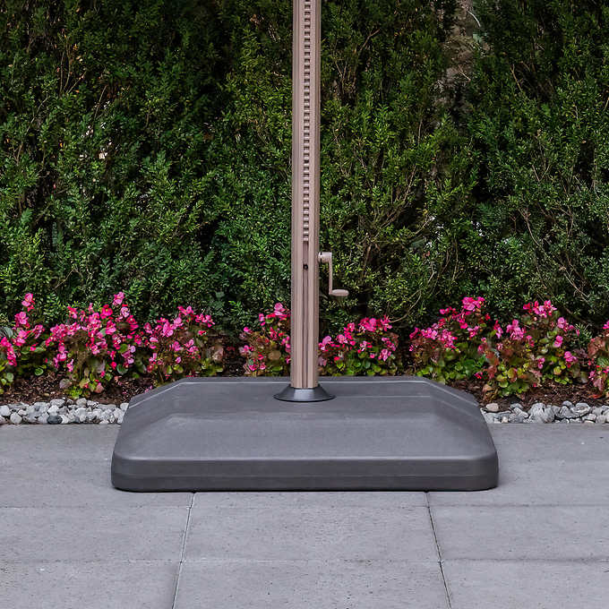 Costco - 10' x 13' Wood-Look Seasons Sentry Cantilever Umbrella - Retail $699