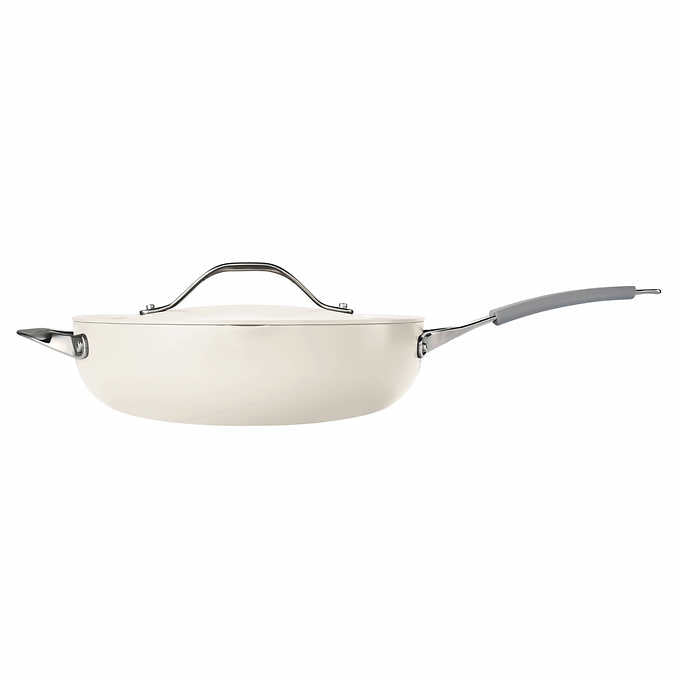 NEW - Tramontina White 5-Quarter All in One Pan Set - Retail $54