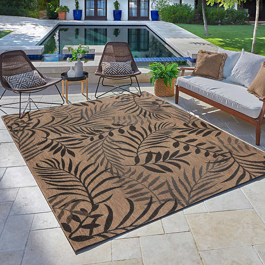 NEW - Costco - Naples Indoor/Outdoor Area Rug, Akela, 6' 6" x 9' 6" - Retail $129