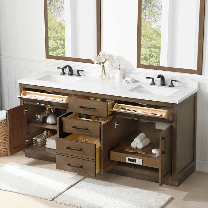 NEW - OVE Decors Alonso Bath Vanity in Brown - Retail $1749