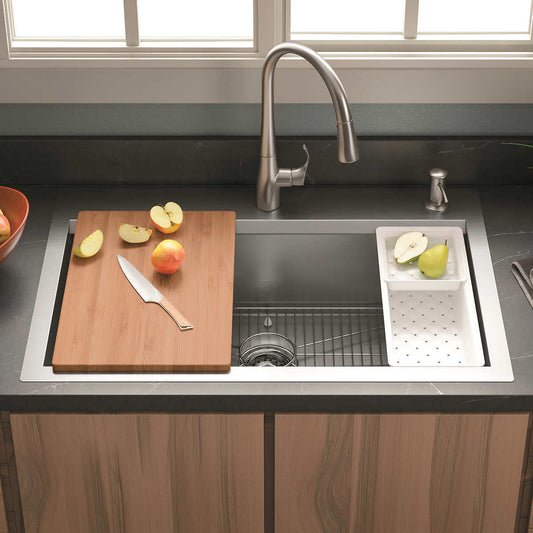 NEW - Costco - Kohler Cater Accessorized Kitchen Sink - Retail $339