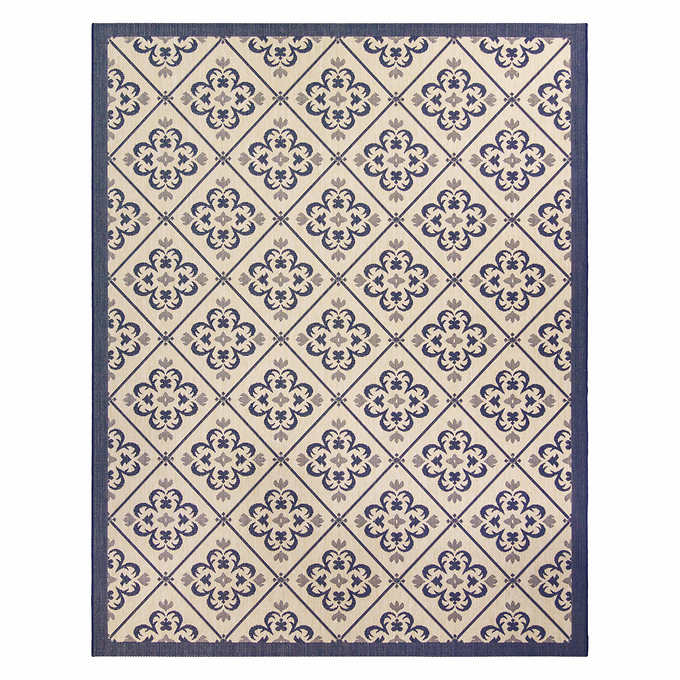 NEW - Costco - Naples Indoor/Outdoor Area Rug, Bronte, 5' 3" x 7' - Retail $99