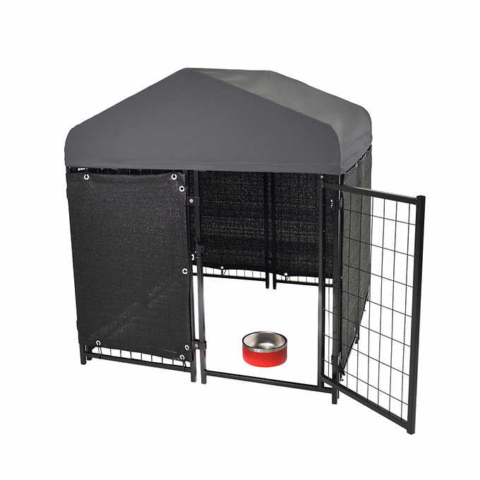 Costco - Lucky Dog STAY Series Studio Jr. Dog Kennel 4'x4' with Privacy Screen - Retail $229