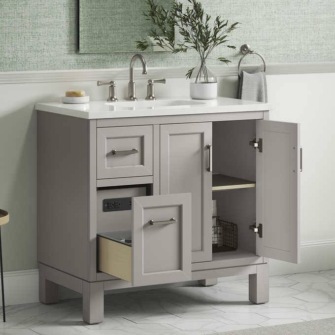 Costco - Kohler Tellin 36" Bath Vanity in Gray - Retail $699