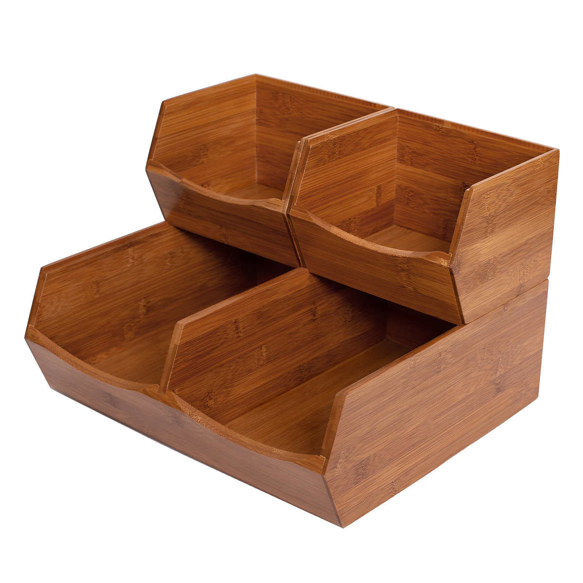 NEW - Seville Classics Stackable Bin Organizer, Set of 3 - Retail $24