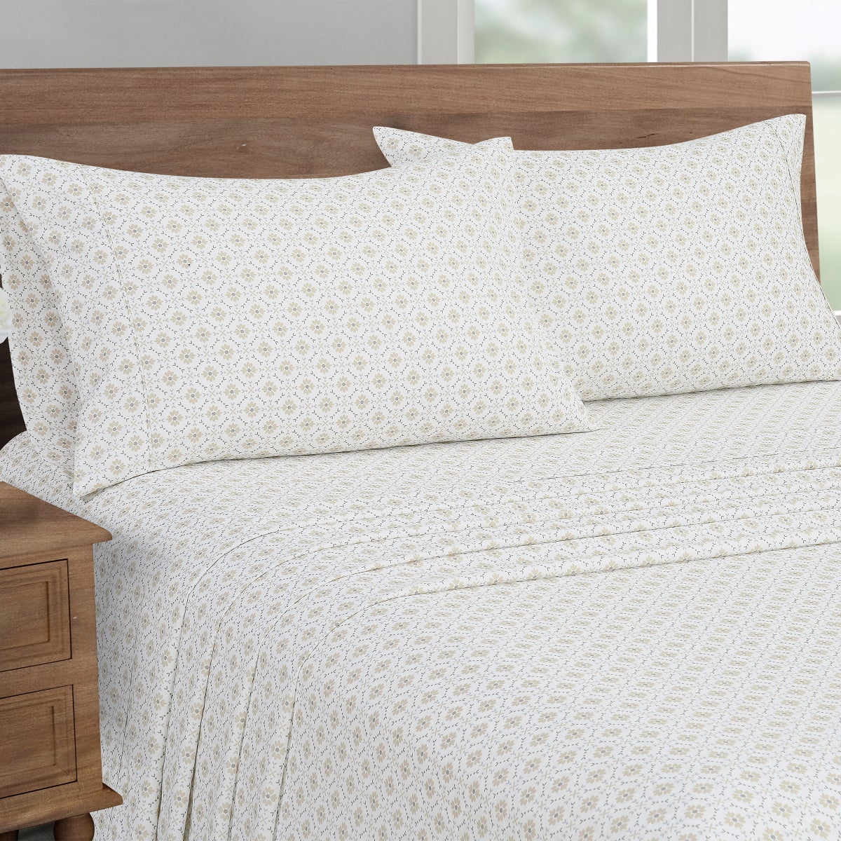 South Point Home Fashions Microfiber 4-piece Sheet Set - Beige