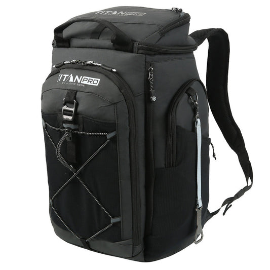 Titan PRO Black 26-Can Backpack Cooler with Ice Walls