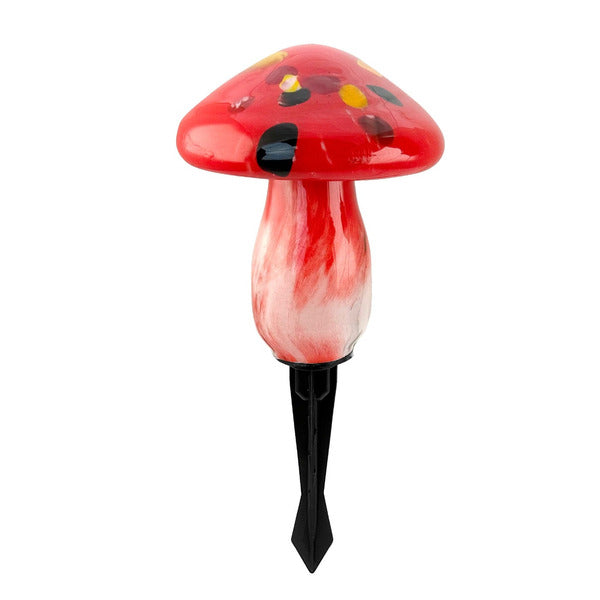 Infinity X1 Solar Glass Mushroom Lights, 3-count