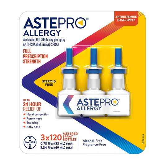 Astepro Full Prescription Strength Azelastine Hcl 205.5 Mcg Antihistamine Nasal Spray