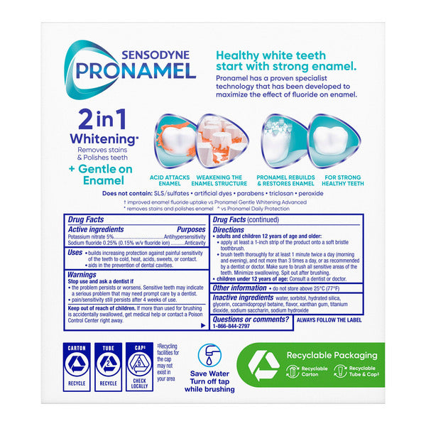 Sensodyne Pronamel Advanced Gentle Whitening Toothpaste Alpine Breeze