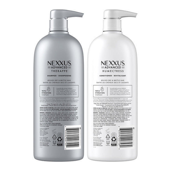 Nexxus Advanced Therappe Shampoo and Humectress Conditioner, 32 fl oz, 2-pack