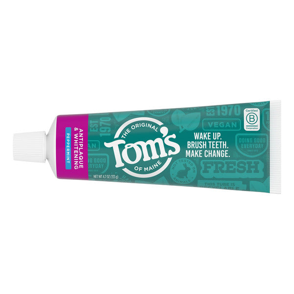 Tom's of Maine Antiplaque and Whitening Toothpaste, 4.7 oz