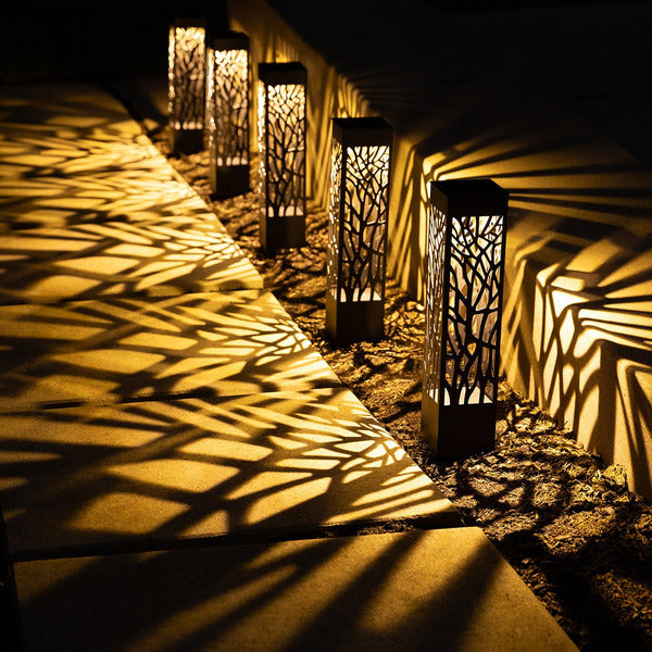 Tommy Bahama 35 Lumen Square Solar Bollard Lights