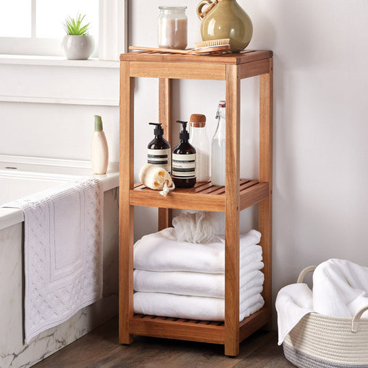 Mesa 3-Tier Acacia Storage Shelf