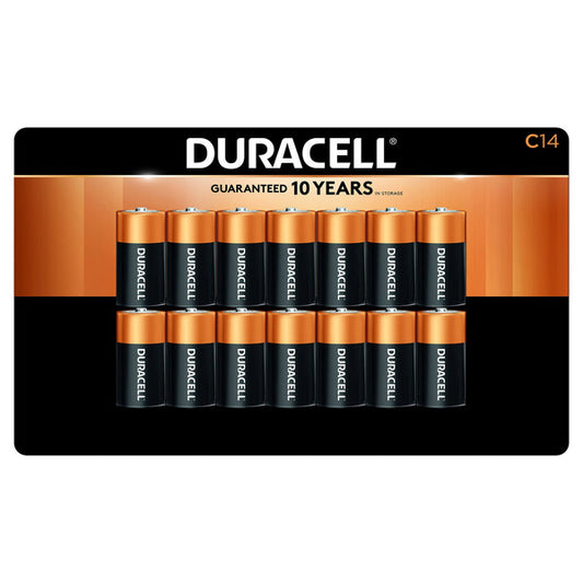 Duracell C Alkaline Batteries, 14-pack