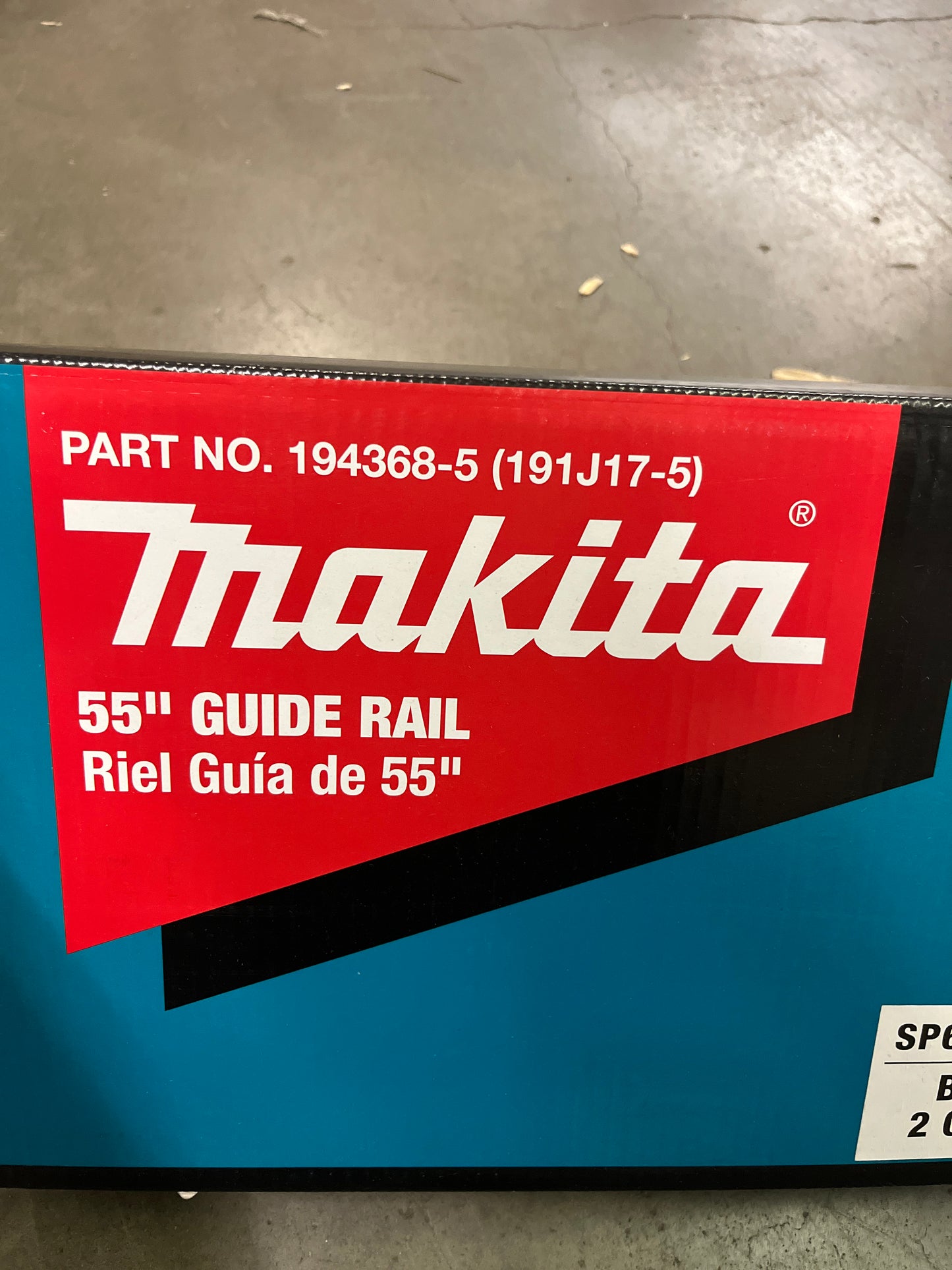 NEW in Box - Makita 194368-5 55" Guide Rail - Retail $98
