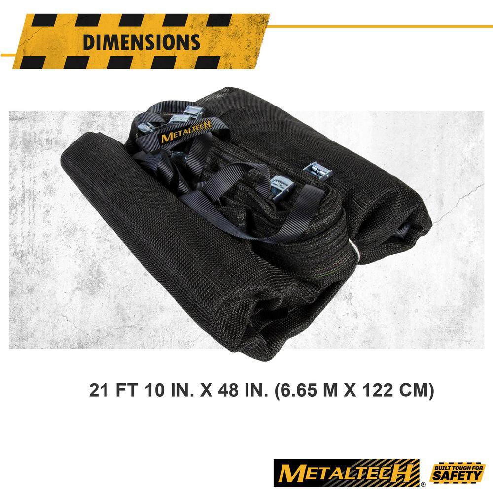 MetalTech Ultra-Jack 21 ft. 10 in. x 48 in. Polyethylene Safety Net for the Ultra-Jack and Pump Jack Systems PJ-SNBK