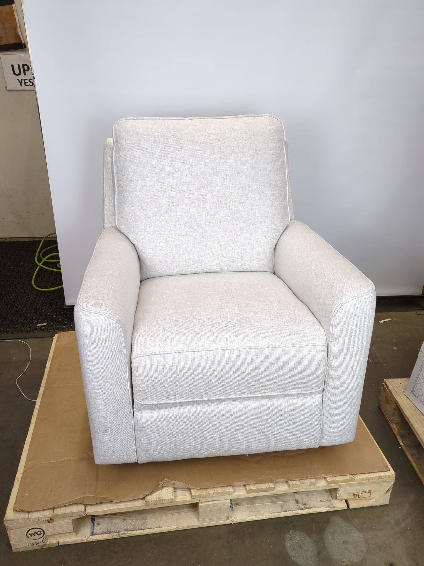 True Innovations Paxley Fabric Swivel Glider Recliner