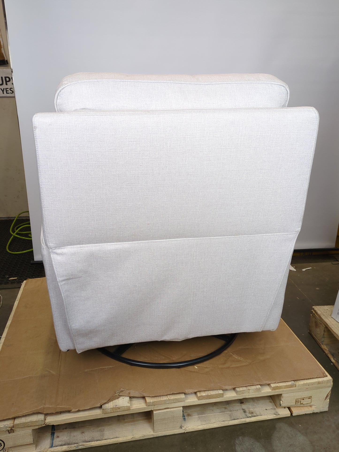 True Innovations Paxley Fabric Swivel Glider Recliner