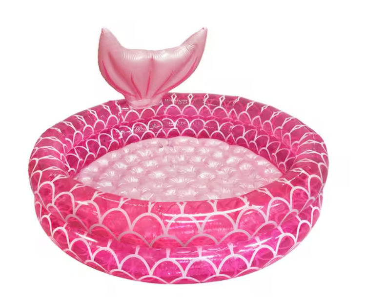 Inflatable Mermaid Kiddie Pool