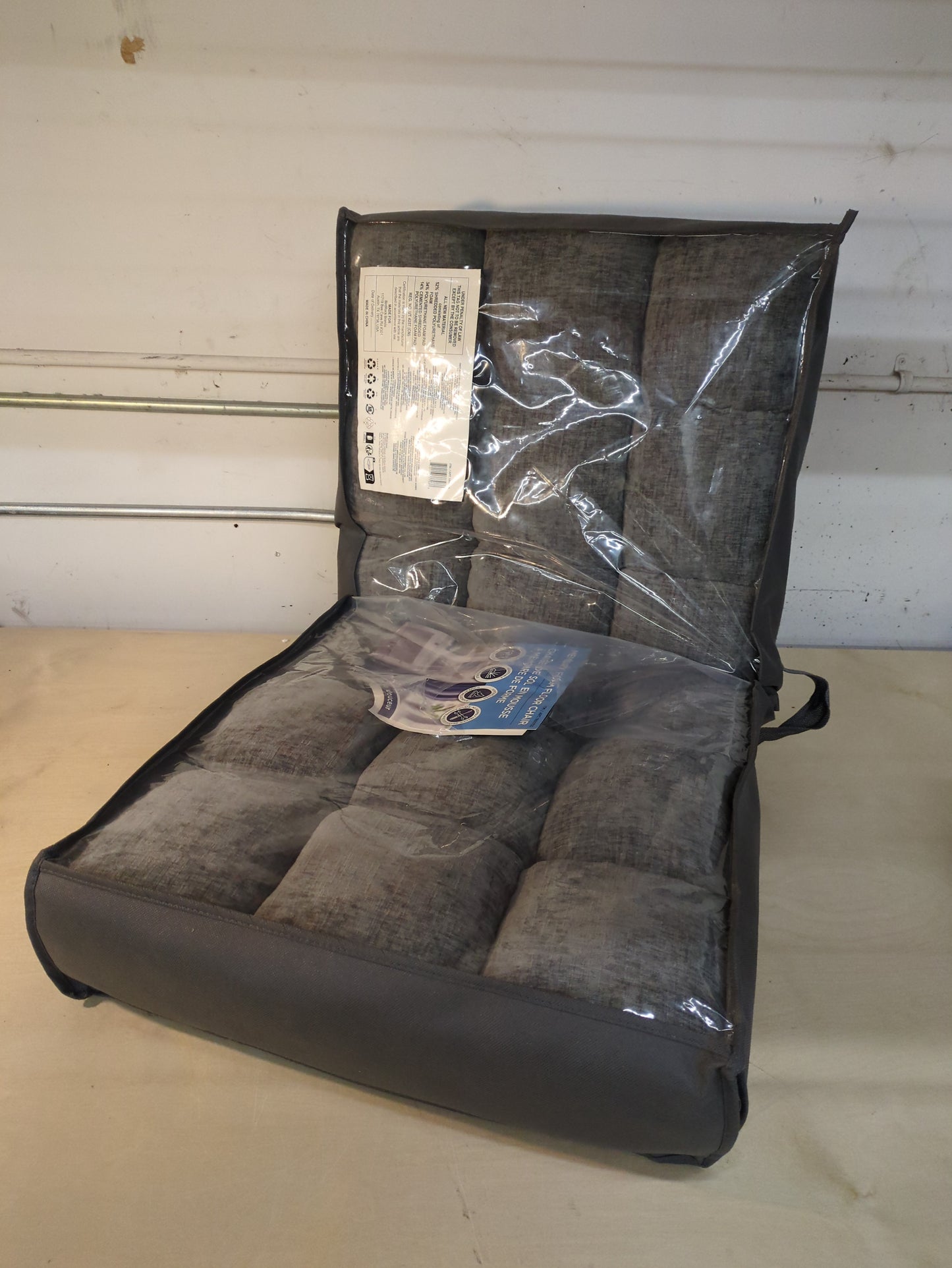 BirdRock Adjustable Memory Foam Floor Chair - Retail $55